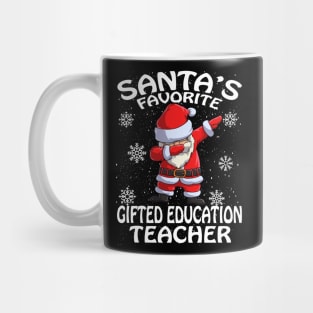 Santas Favorite Gifted Education Teacher Christmas Mug